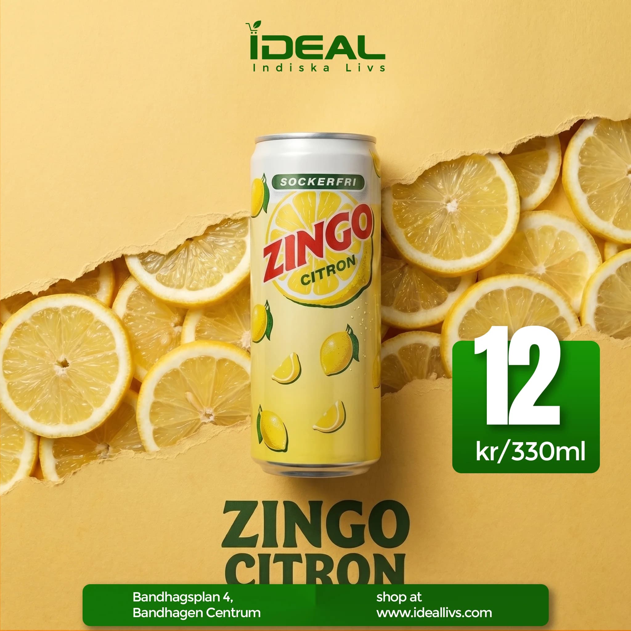 Asian drinks and beverages at Ideal Indiska Livs